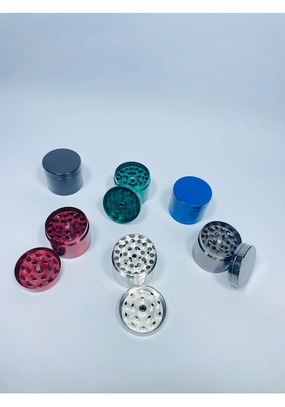 Çelik Metal 4 Parça Tutun Öğütücü Grinder 40 MM
