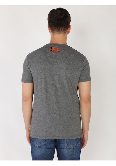 Roberto Cavalli Erkek Tshirt /M.Rob.0421.14023 Koyu Gri