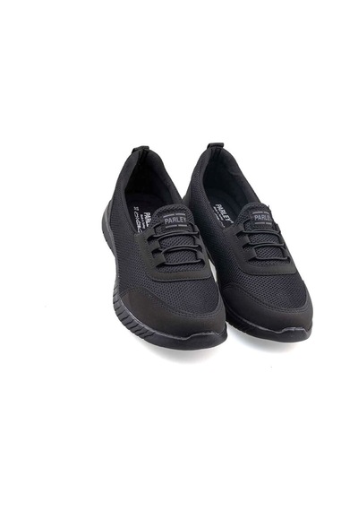 Tuğba Ortopedi 2024 Kadın Lastikli Hafif Rahat Sneaker Siyah