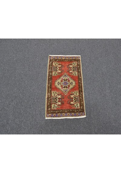 Zehra Abla Halı Vintage El Dokuma Nadir Anadolu Yün Halı 5978