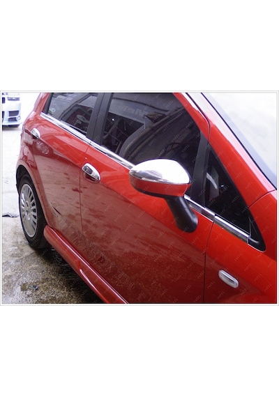 Fiat Grande Punto Paslanmaz Krom Ayna Kapağı 2 Prç. 2005 Üzeri