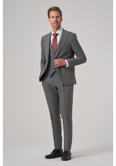 Morven Erkek Gri Poliviskon Trend Çizgili Slim Fit Sivri Yaka Takım Elbise 26mc001036100 Gri Morven Erkek Gri Poliviskon Trend Çizgili Slim Fit Sivri Yaka Takım Elbise 26mc001036100 Gri
