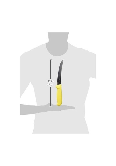 Victorinox Fibrox Kemik Sıyırma Bıçağı, Swiss Made, 15 Cm Kavisli Bıçak, Kaymaz, Paslanmaz, Paslanmaz Çelik, Sa