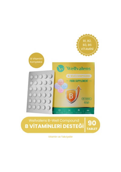 B Well Compound B1 B2 B3 B6 Vitaminleri İçeren 90 Tablet
