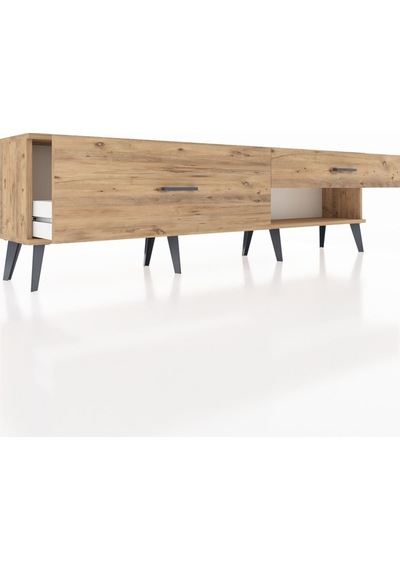 Arges Tv Ünitesi 2 Çekmeceli 176x30x51 Çam-çam/çam Atlas Çam/atlas Çam