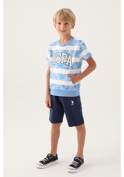 U.S. Polo Assn. Lisanslı Kangaroo Pocket İndigo Erkek Çocuk Bermuda Takım 5274-43095 İndigo U.S. Polo Assn. Lisanslı Kangaroo Pocket İndigo Erkek Çocuk Bermuda Takım 5274-43095 İndigo