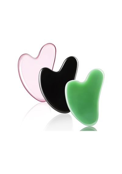 Tr 3 Adet Gua Sha Yüz Aleti, Doğal Reçine Taş, Gua Sha Tahtası, Kazıma, Yüz Masaj Aracı, Gua Sha Kazıma Masaj A