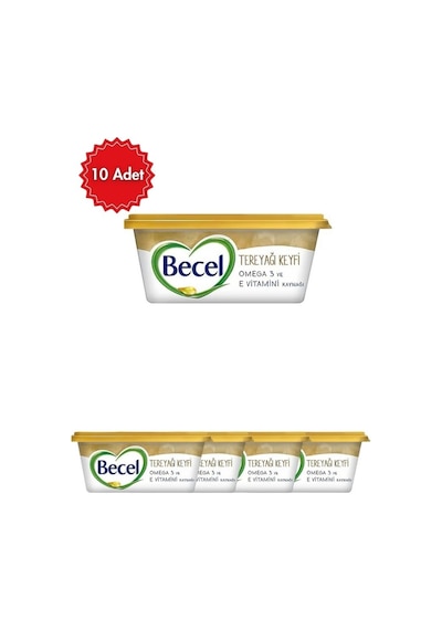 Becel Tereyağı Keyfi Omega 3 Zengini Kahvaltılık Yağ 250 G X 10 Adet