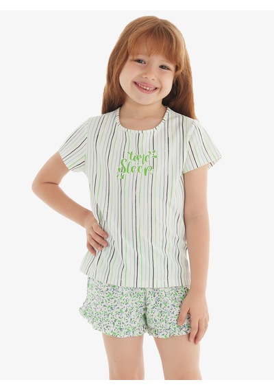 Blackspade Kız Çocuk T-shirt 51824 - Desenli Desenli Çok Renkli