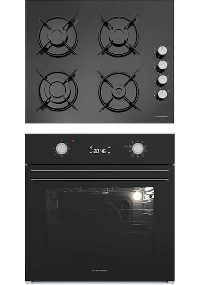 Termikel BO O6555C DB - BH P6144C B Ankastre Set Siyah