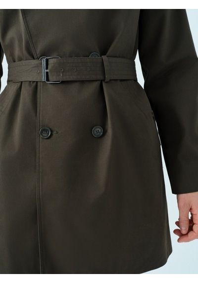 Regular Fit Erkek Trenchcoat Haki