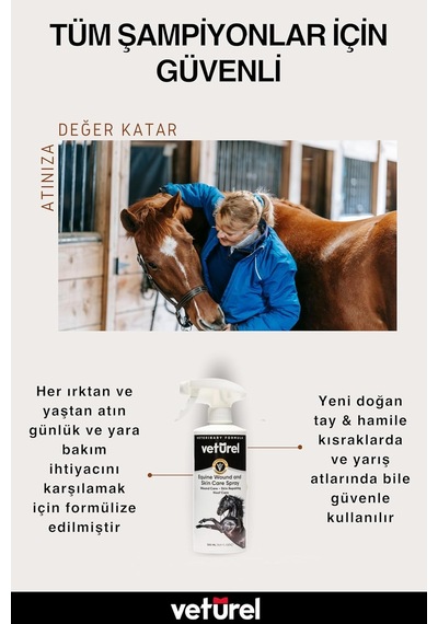 Veturel At Yara Ve Deri Bakım Spreyi 1000ml