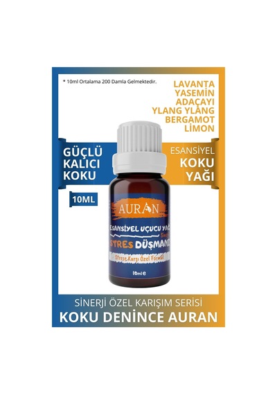 AuranDüşmanı Sinerji Karışım Esansiyel Uçucu Yağı