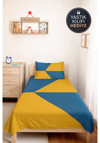 Mavi Geometrik Genç Odası Tek Kişilik Pike Takımı - Sarı Modern 160x220 Cm Kapitone Yatak Örtüsü Dumanlı Ufuk Yumuşaklığı Mavi Geometrik Genç Odası Tek Kişilik Pike Takımı - Sarı Modern 160x220 Cm Kapitone Yatak Örtüsü Dumanlı Ufuk Yumuşaklığı