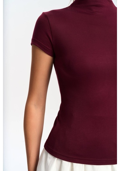 Mai Collection Mai Studios Co. Anvers Boğazlı Bordo Crop Bordo