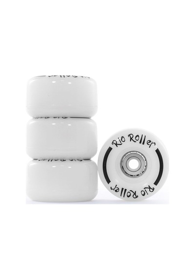 Rio Roller White Frost Işıklı Quad Paten Tekerleği 58 Mm-Beyaz Çok Renkli