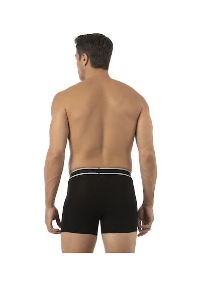 Özkan Underwear Özkan 11226 Erkek %95 Pamuklu Likralı Süprem Kumaş Esnek Rahat Boxer Şort Siyah