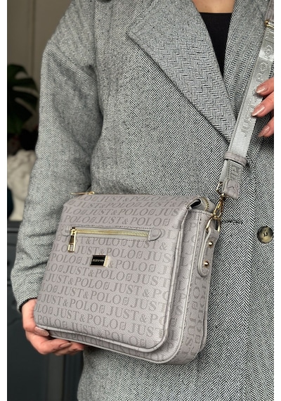 Jps- 5 Bölmeli Kadın Omuz Çantası 29cm 20 Cm 10 Cm 2068-lb - Gri
