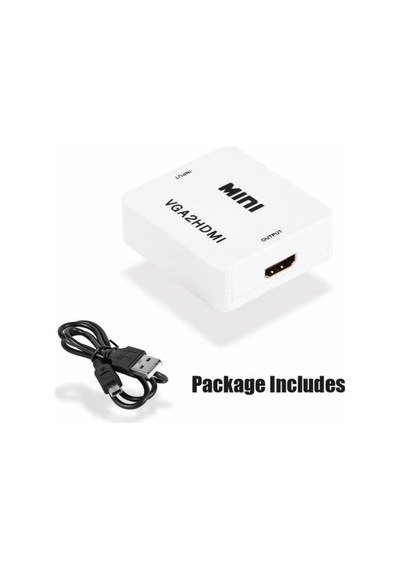 Aktif Vga Hdmı, Hd 1080P 3.5Mm Ses Vga To Hdmi Hd
