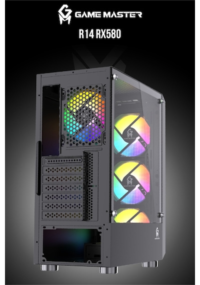 Game Master R14 R5-5500 16 GB 512 GB M2 SSD 8 GB RX580 Free Dos Masaüstü Oyuncu Bilgisayarı