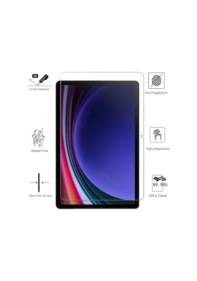 Samsung Galaxy Tab S10 Plus 12.4 Inç Ekran Koruyucu Nano Esnek Kırılmaz Sm-x820 Tam Uyumlu