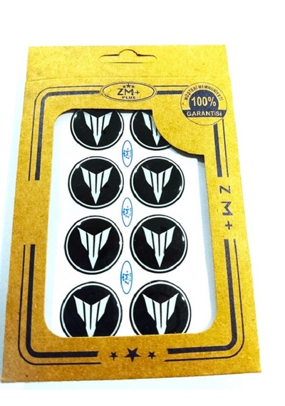 Yamaha Mt Koruma Takozu Damla Etiket Sticker Ø28 Mm Siyah-beyaz