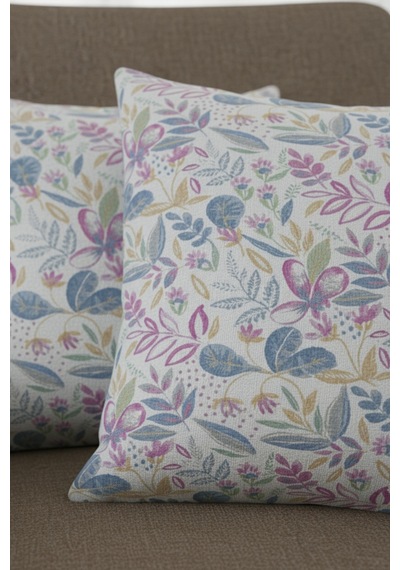 Chevron Bohem Dekoratif Punch Yastık Kırlent Kılıfı 2 Adet 45x45 Vintage Pembe 45 x 45