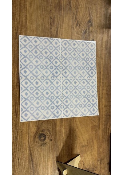 30cm 30cm Adaçayı Epoksi 1 Adet 3d Yapışkanlı Duvar Paneli Kağıdı Sticker Mutfak Banyo Salon Ofis Mavi