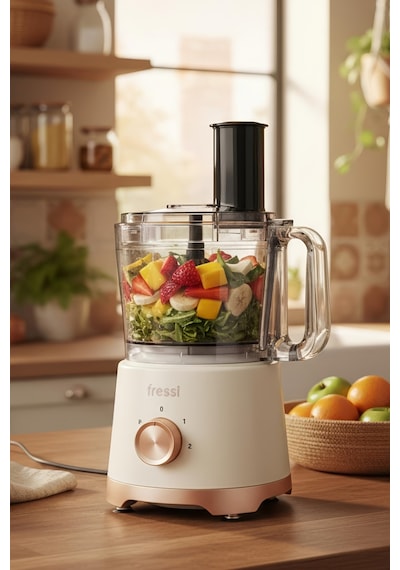 Fressi FR-PBL02 1200 W Armonia Power Mutfak Robotu Salata Doğrayıcı Blender Seti