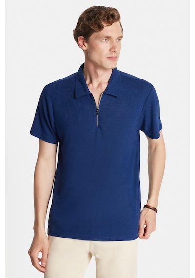 Tudors Erkek Slim Fit Dar Kesim Viskon Fermuarlı Polo Yaka Lacivert Tişört-34353 Lacivert Tudors Erkek Slim Fit Dar Kesim Viskon Fermuarlı Polo Yaka Lacivert Tişört-34353 Lacivert