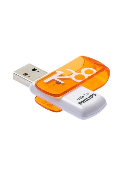 Phılıps 128gb Usb Bellek, 3.0 Vivid Turuncu/beyaz - Fm12fd00b/00
