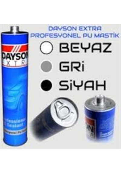 Dayson Extra Pu Mastik 280Ml 25Adet Beyaz -Gri - Siyah - Kırmızı