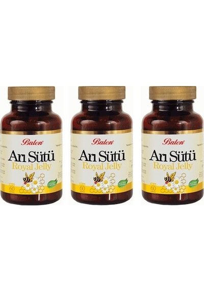 Balen Arı Sütü 300 MG 80 Kapsül 3 Adet
