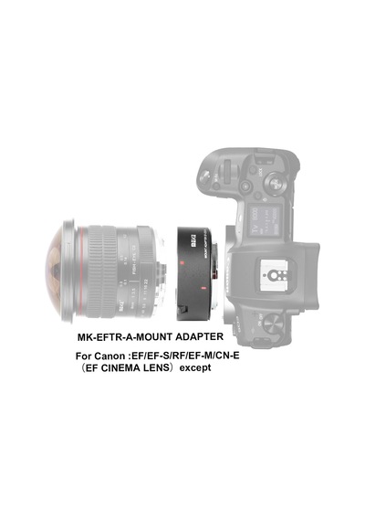 Canon Eos R için Canon Eos Ef / Efs Auto Focus Lens Adaptörü
