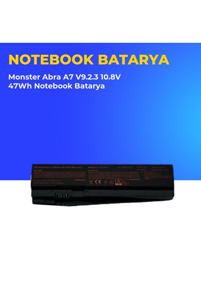 Monster Abra A7 V9.2.3 10.8v 47wh Notebook Batarya