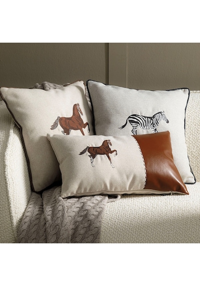 Mudo Home Wıld At Kırlent Ekru 31x50