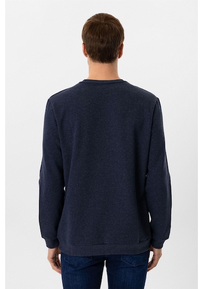 Süvari Oversize Kalıp O Yaka 3 İplik Yumuşak Dokulu Sweat Lacivert Süvari Oversize Kalıp O Yaka 3 İplik Yumuşak Dokulu Sweat Lacivert