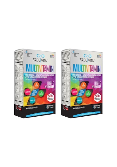 Zade Vital Multivitamin 30 Kapsül 2 Adet