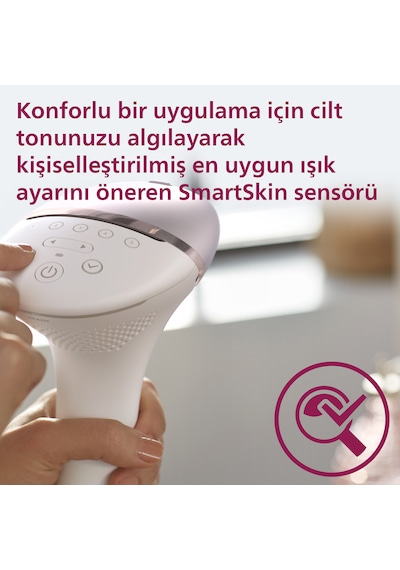Philips BRI940/00 Lumea 450.000 ATIM Lazer Epilasyon IPL Tüy Alma Cihazı,Ekstra Uzun Kablo