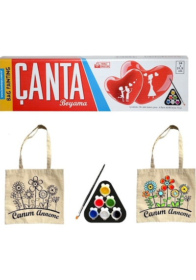 5017 Kumtoys Çanta Boyama - Bag Painting - 3 Yaş