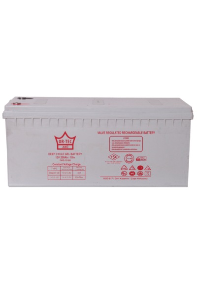 Ortec 12v 200ah Solar Sistem Jel Akü
