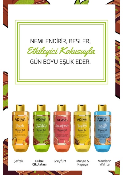 Dubai Çikolatası Özlü Besleyici Ve Nemlendirici Duş Jeli Değişken