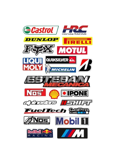 Otomobil Motosiklet Sticker Seti 1 Adet
