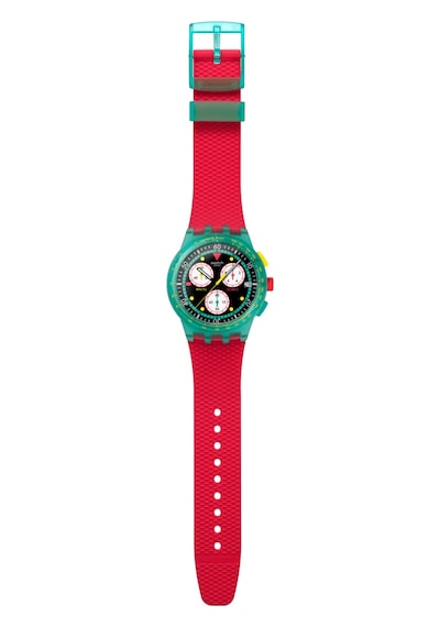 Susg409 Swatch Neon Emerald Chrono Erkek Kol Saati Susg409 Yeşil