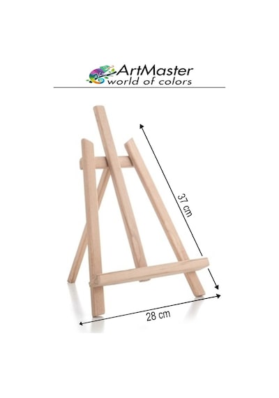 Masaüstü Küçük Şövale 28x37 Cm 1 Adet Küçük Şövalye Sanatsal Tuval Resim Tutucu Sergi Çam Ağacından İmal Edilmiştir
