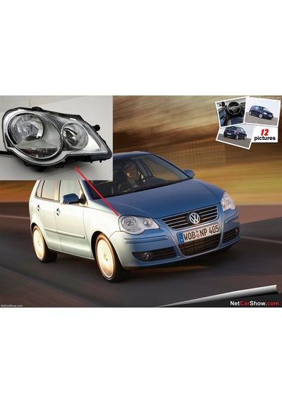 Volkswagen Polo Ön Far 2005-2009 Sağ Yolcu Tarafı Halojen 6q1941008