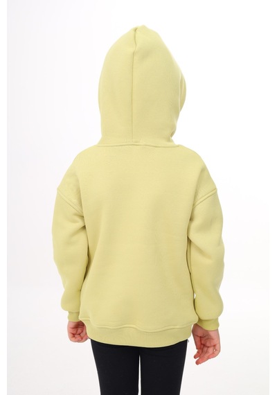 Toontoy Kız Çocuk Baskılı Sweatshirt Açık Yeşil