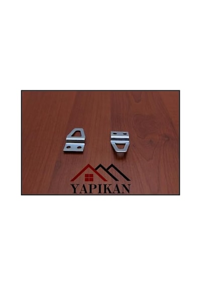 Mr.bracket 10 Ad. Tablo Kancası Kıvrık Model - Metal Çerçeve Askısı Aparatı - Vidalı Fotoğraf Resim Asma Kancası 100