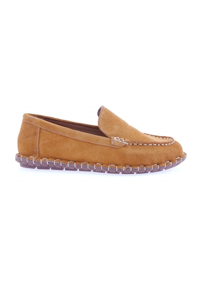 Dgn 603-23y Kadin Dikiş Detayli Loafer Ayakkabi 603-2109-R6022 Turuncu