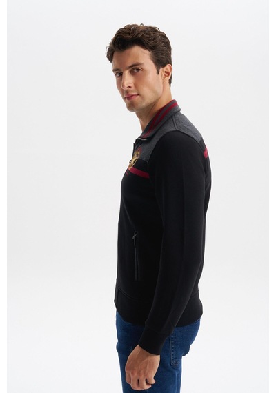 AR-MA Arma Erkek Slim Fit Örme Basic 3 İplik Şardonlu Dik Yaka Tam Fermuar Mont %70 Pamuk %30 Polyester K4myo9378 Siyah AR-MA Arma Erkek Slim Fit Örme Basic 3 İplik Şardonlu Dik Yaka Tam Fermuar Mont %70 Pamuk %30 Polyester K4myo9378 Siyah